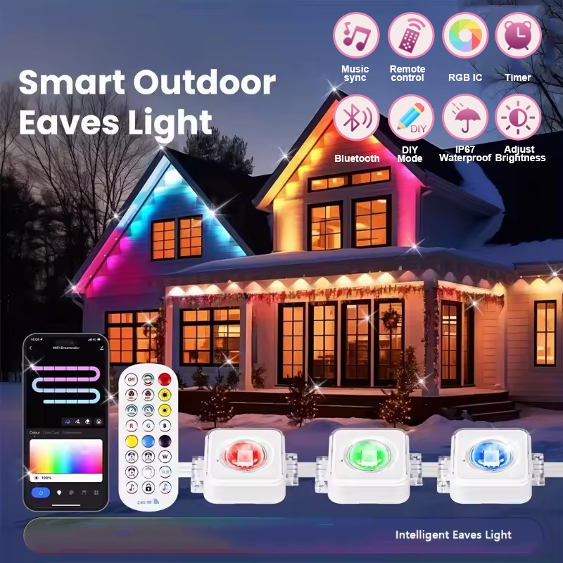 Smart Garden Outdoor - 150ft 100ft 50ft Permanent Outdoor Lights