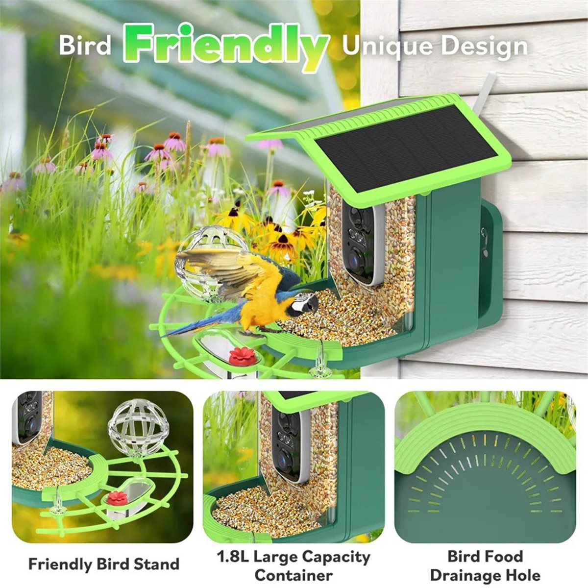 Smart Garden Ai - ABPP Smart Bird Feeder Camera with