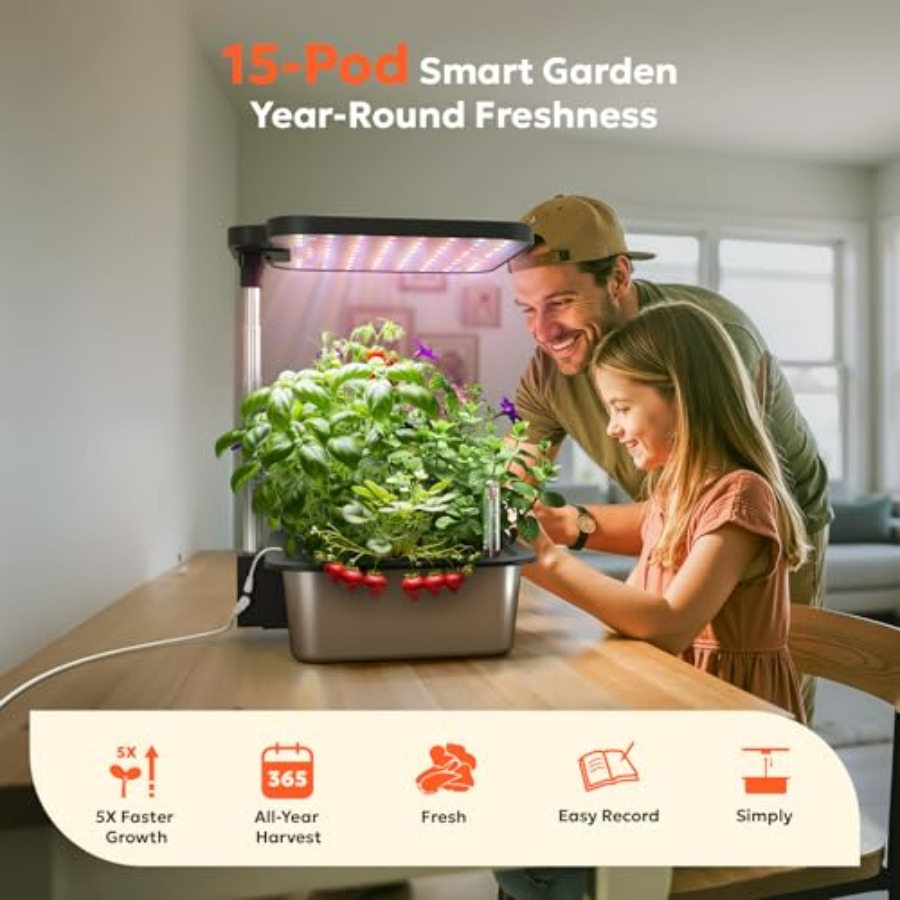 Indoor herb garden kit with 15 - Indoor Herb Garden Kit recension och pris