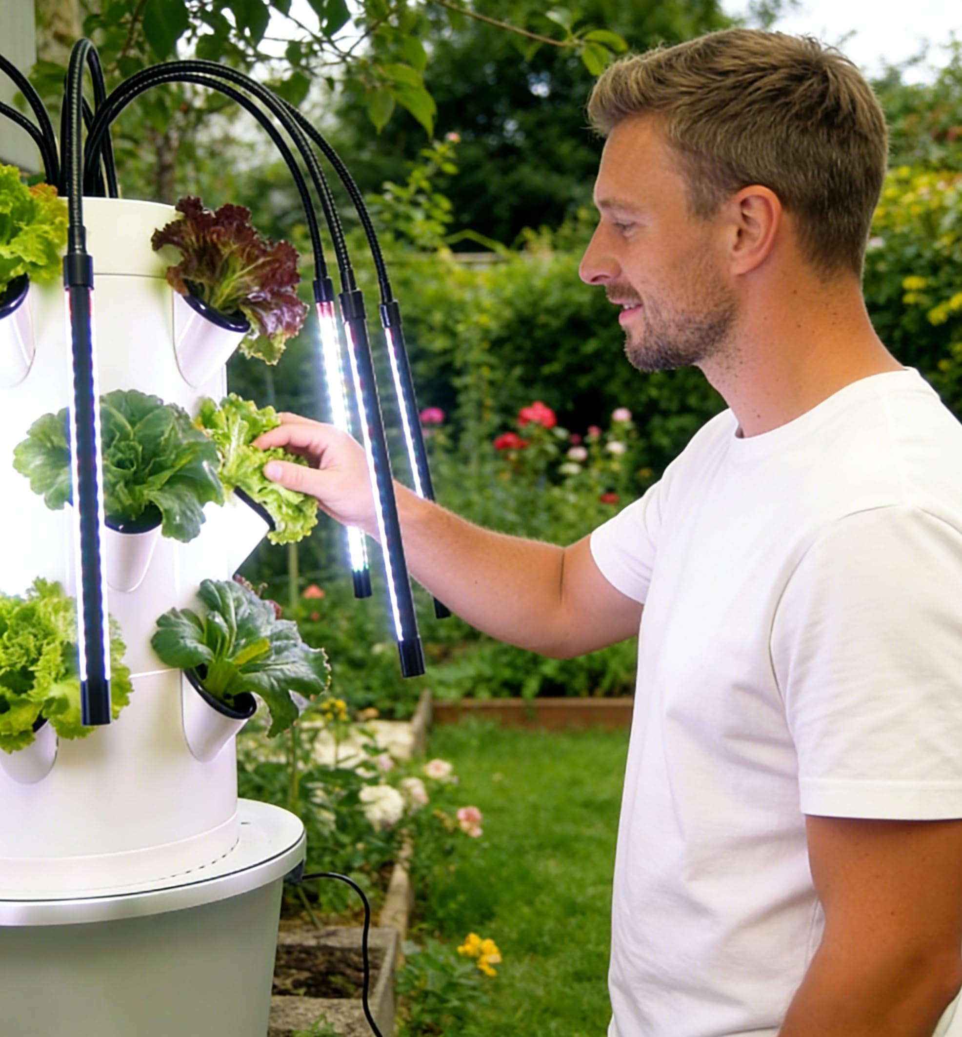 Vertical Hydroponic Growing Sy - Indoor Herb Garden Kit recension och pris