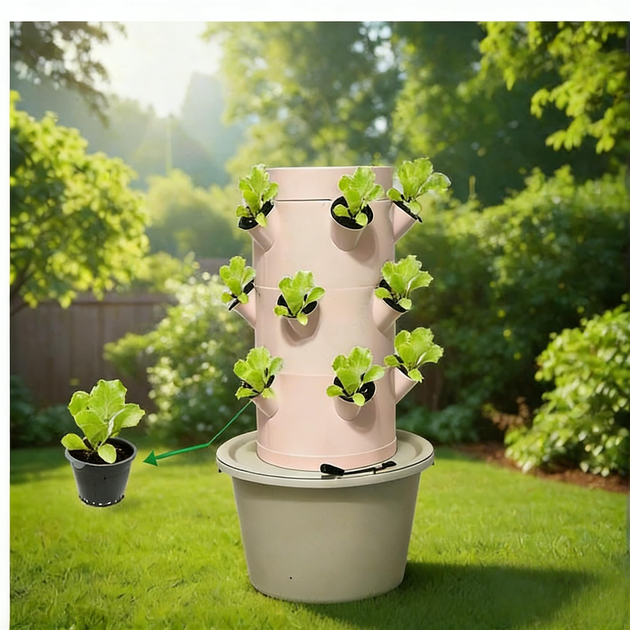 Vertical Hydroponic Growing Sy - Indoor Herb Garden Kit recension och pris