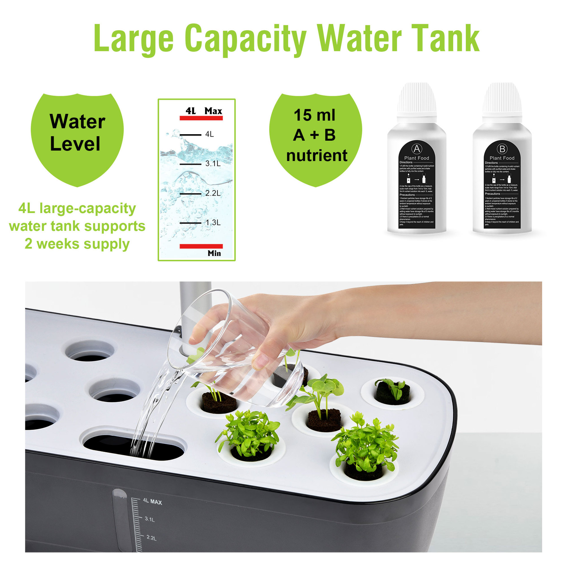 Hydroponic Growing System Indo - Indoor Herb Garden Kit recension och pris