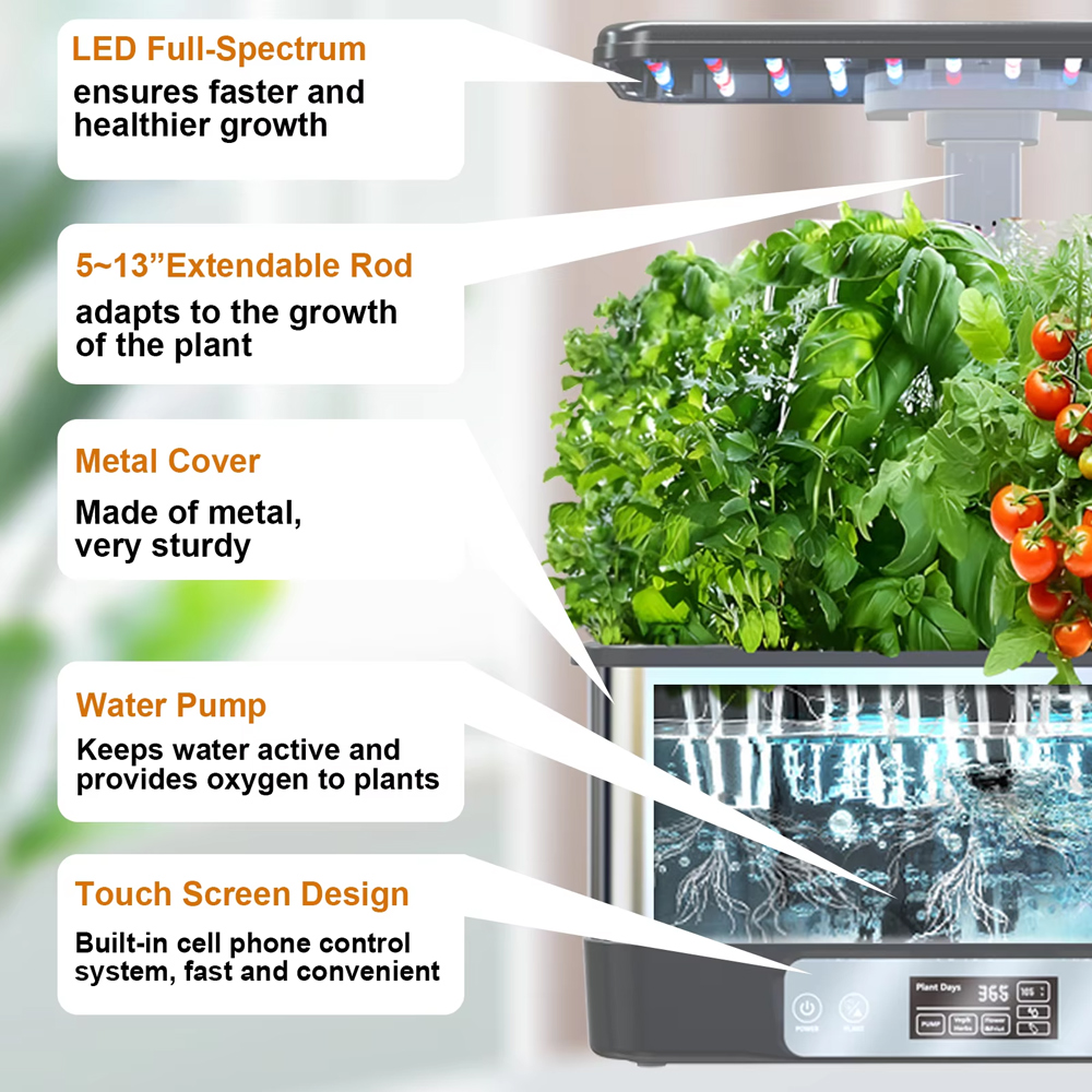 WiFi Hydroponics Growing Syste - Indoor Herb Garden Kit recension och pris
