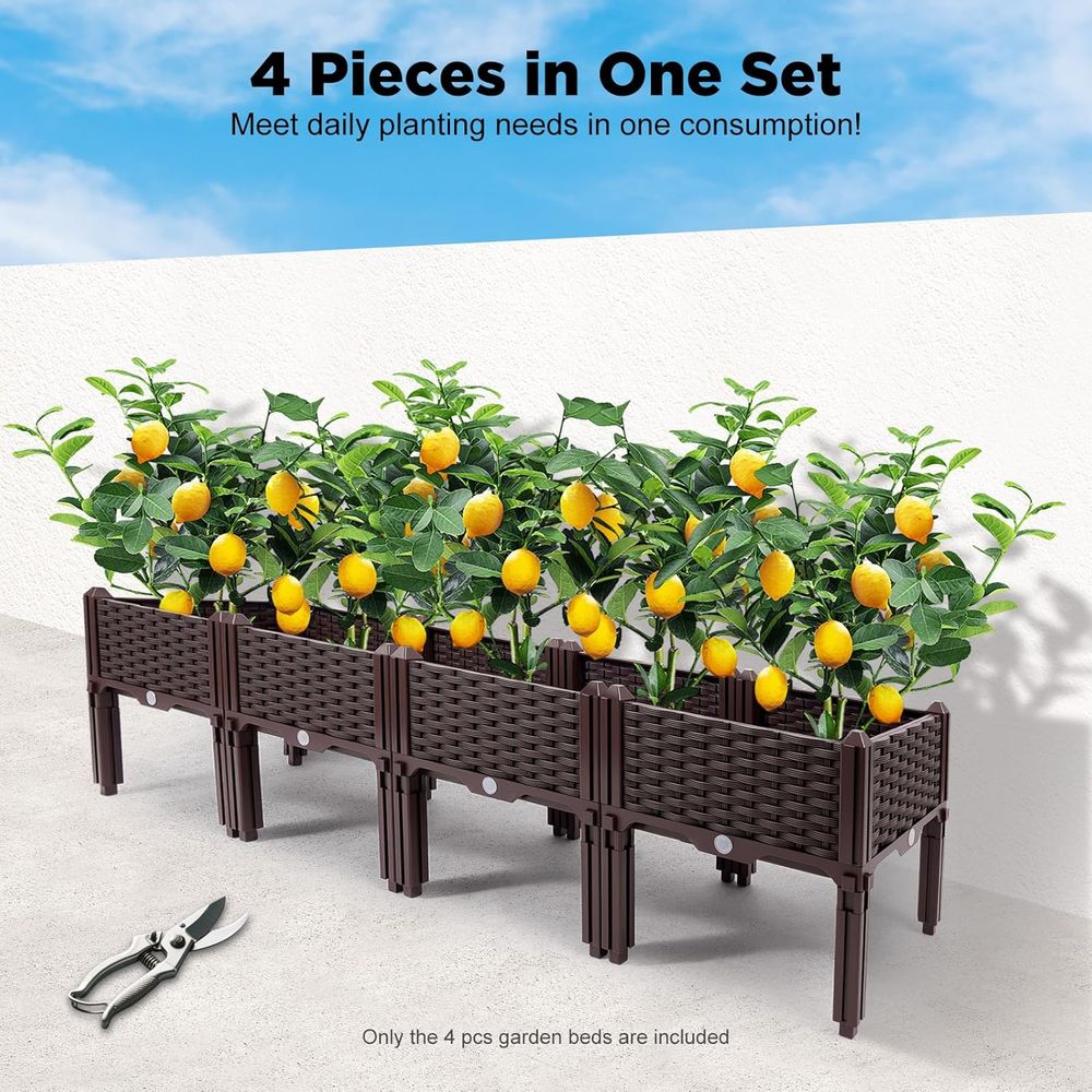 Elevated Garden Bed Kit - 61H  - Indoor Herb Garden Kit recension och pris