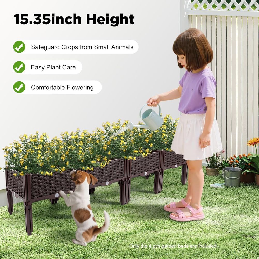 Elevated Garden Bed Kit - 61H  - Indoor Herb Garden Kit recension och pris