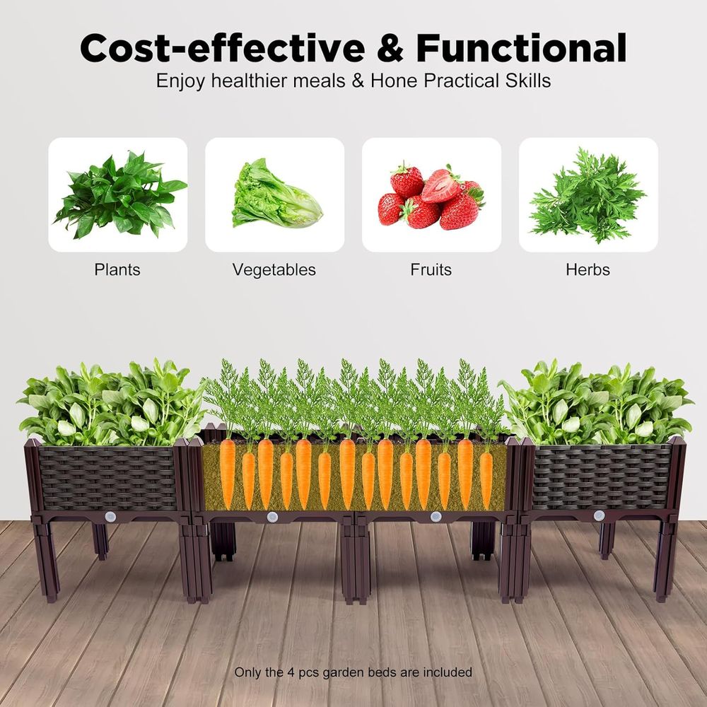 Elevated Garden Bed Kit - 61H  - Indoor Herb Garden Kit recension och pris