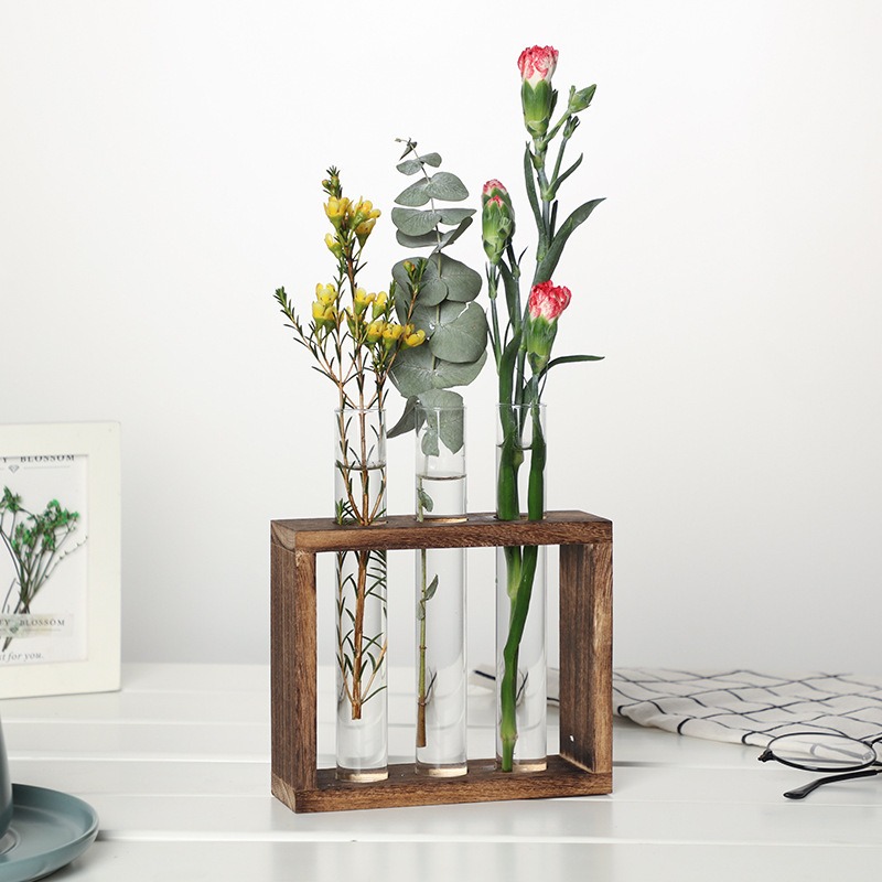5-Tube Glass Hydroponic Plante - Indoor Herb Garden Kit recension och pris