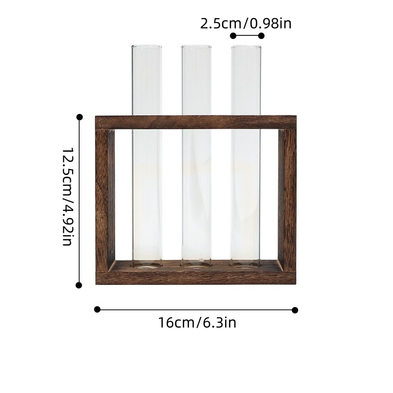 5-Tube Glass Hydroponic Plante - Indoor Herb Garden Kit recension och pris