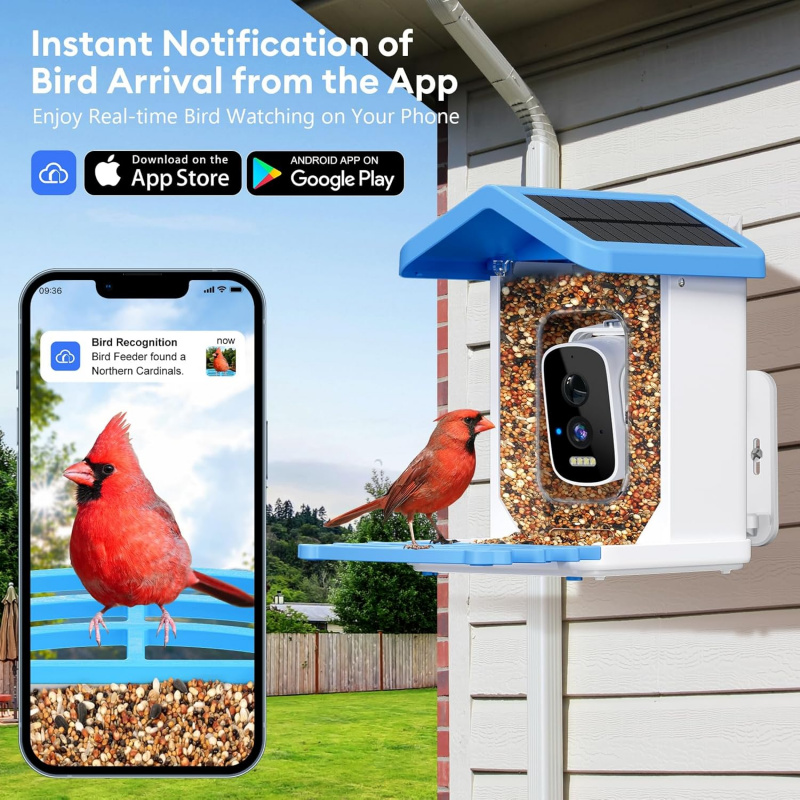 WiFi Smart Bird Feeder with Ca - Smart Garden Ai recension och pris