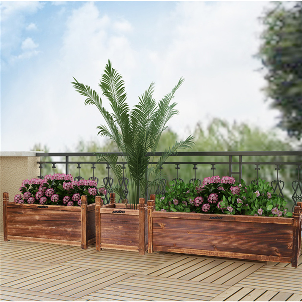 Wooden Raised Flower Bed Indoo - Indoor Herb Garden Kit recension och pris